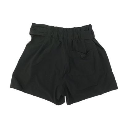 Black Solid Chino Shorts