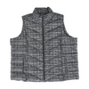 Black Plus Size Abstract Vest