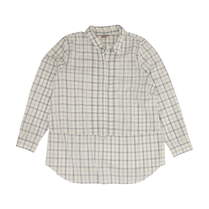 White Plaid Button Down