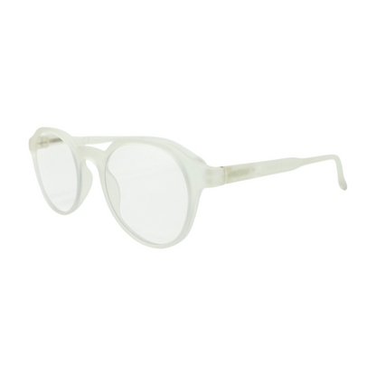 Clear Chamberi Coconut Milk Round Prescription Eyewear
