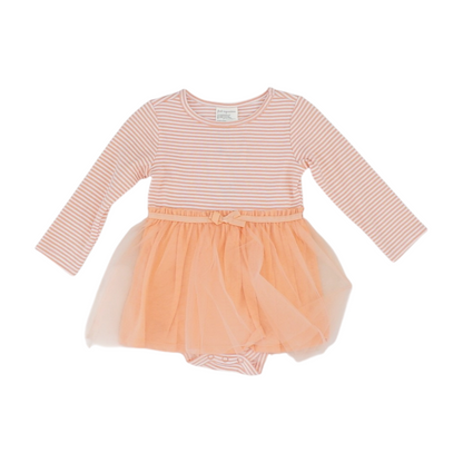Orange Striped Dress