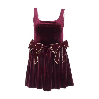 Burgundy Mini Dress
