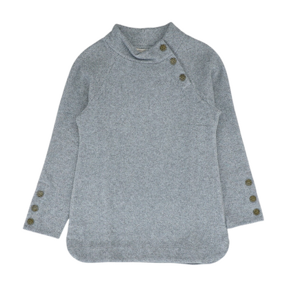 Gray Chevron Pullover Sweater