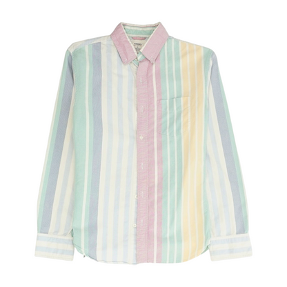 Multi Striped Long Sleeve Button Down
