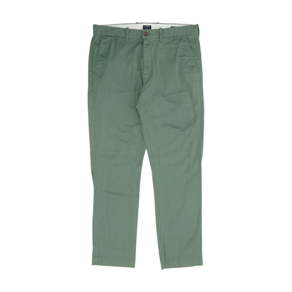 Green Straight Pants