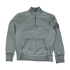 Gray Solid 1/4 Zip Pullover