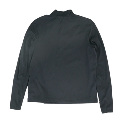 Black Solid 1/4 Zip Pullover