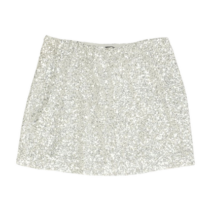 Silver Mini Skirt