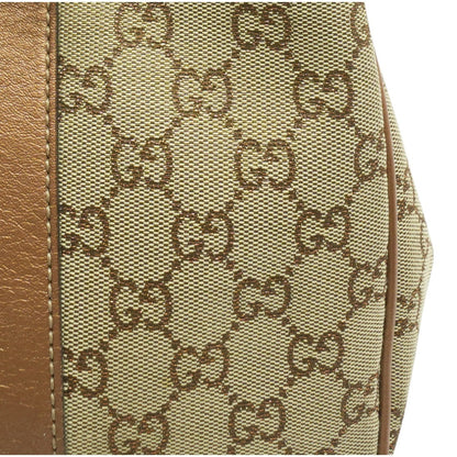 Beige GG Canvas Twins Tote Handbag