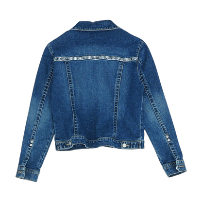 Vintage Navy Solid Denim Jacket