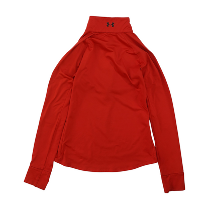 Under Armour Red Solid 1/4 Zip Pullover – Image 2