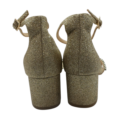 Gold Block Heels