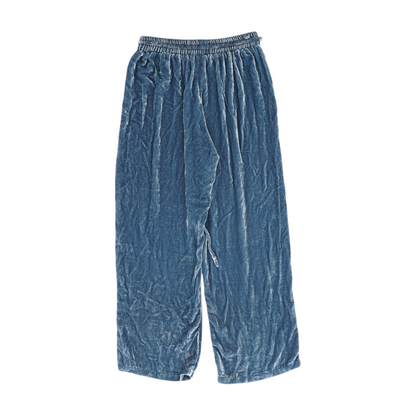 Blue Solid Pajama Bottom