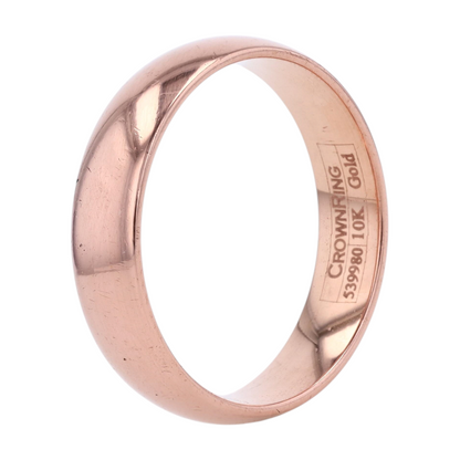 10K Rose Gold Band Ring