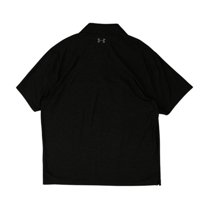 Black Solid Short Sleeve Polo