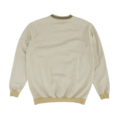 Beige Solid Sweatshirt Pullover