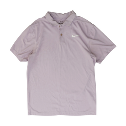 Lavender Solid Short Sleeve Polo
