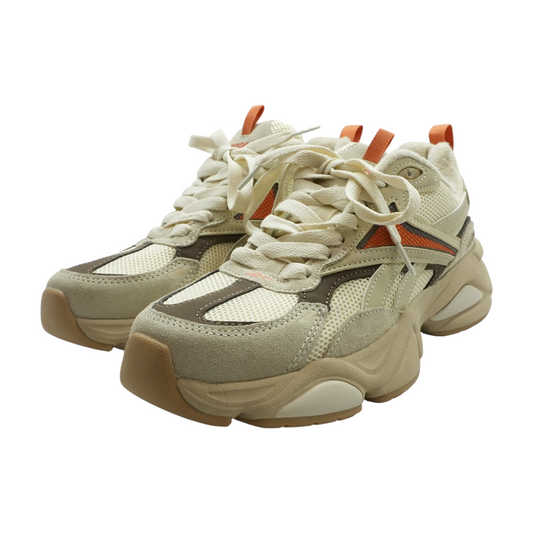 Beige Low-Top Athletic Shoes