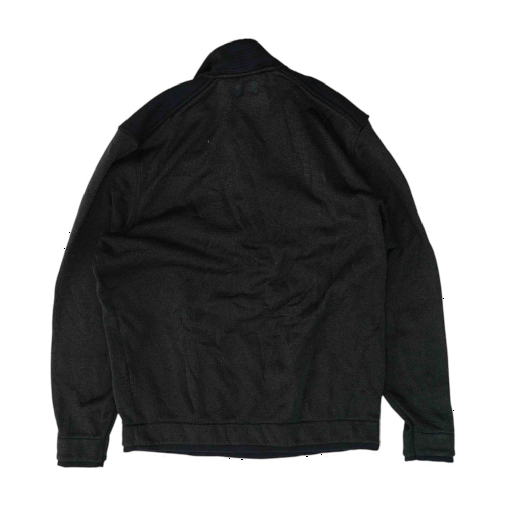 Black Solid 1/4 Zip Pullover