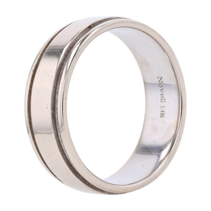 14K White Gold Band