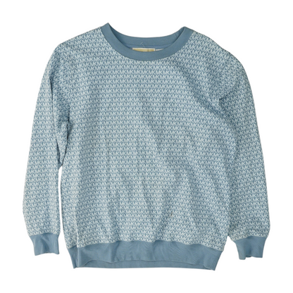 Blue Graphic Sweatshirt Pullover
