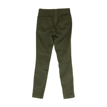 Green Solid Pants