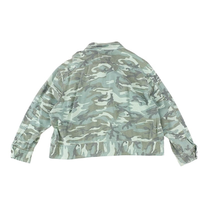 Green Camo Denim Jacket