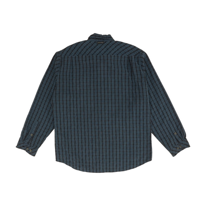 Blue Plaid Long Sleeve Button Down