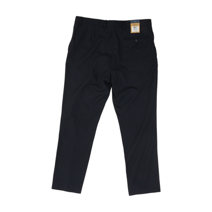 Navy Striped Slim Pants