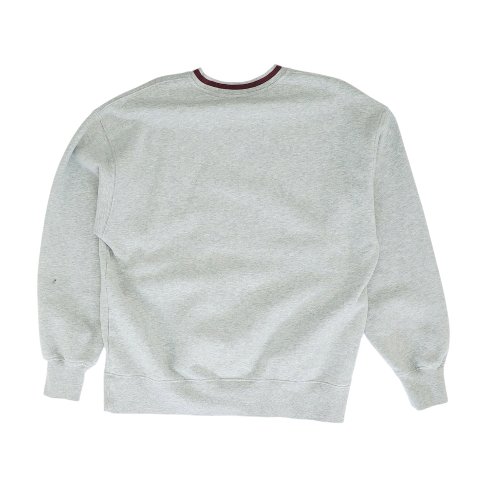 Gray Solid Sweatshirt Pullover