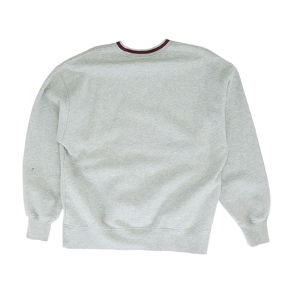 Gray Solid Sweatshirt Pullover