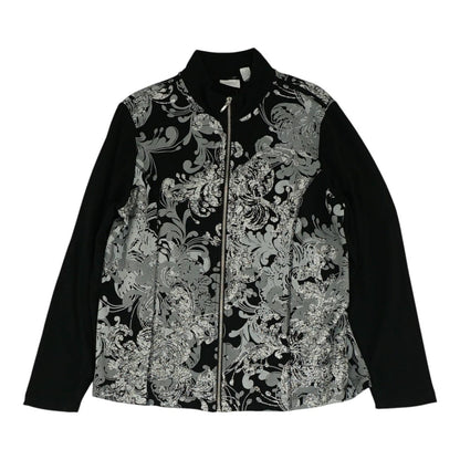 Black Graphic Lightweight Jacket