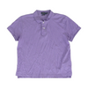 Purple Solid Short Sleeve Polo