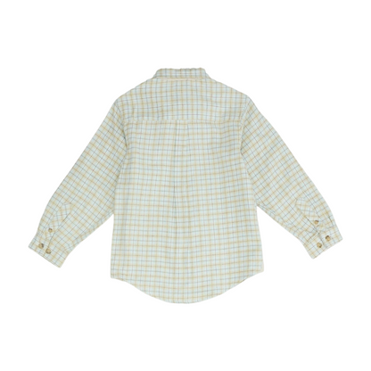 Blue Plaid Flannel Button Down