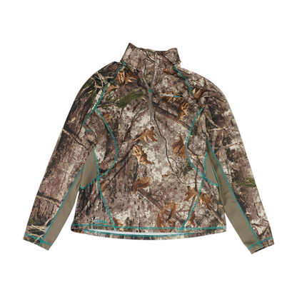 Green Camo 1/4 Zip Pullover