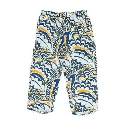 Navy Petite Graphic Relaxed Pants