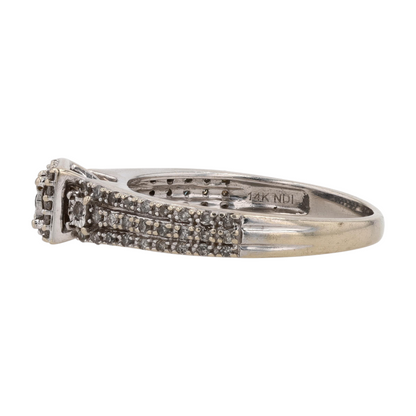 1/6 ctw 14K White Gold Diamond Engagement Ring
