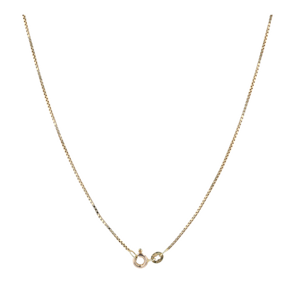 14K Yellow Gold Opal Pendant Necklace