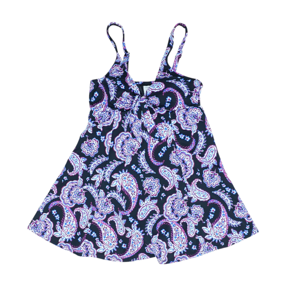 Swim Solutions Black Paisley One-Piece – Image 1