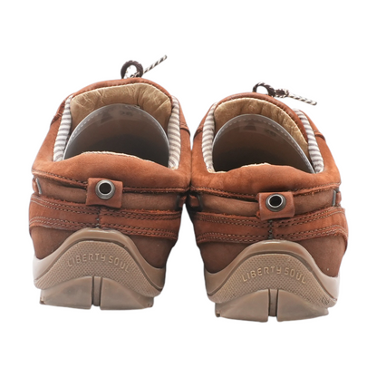 Brown Lace-Up Casual Shoes