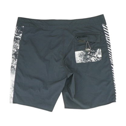 Black Color Block Swim Bottom