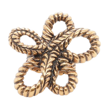 Knotted Flower Cocktail Ring