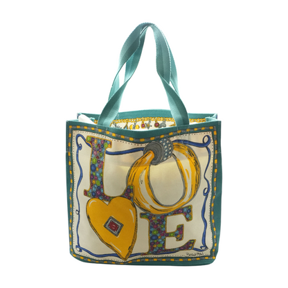 Multi Colored Canvas Tote Bag