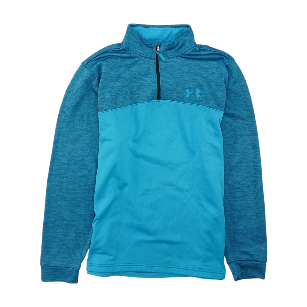 Under Armour Blue Solid 1/4 Zip Pullover – Image 1