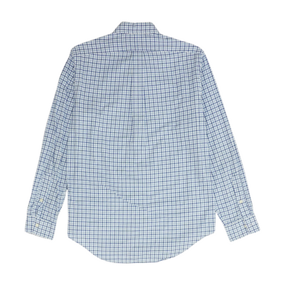 White Check Long Sleeve Button Down