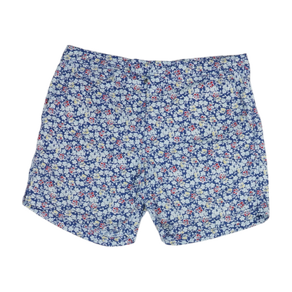 Blue Floral Chino Shorts