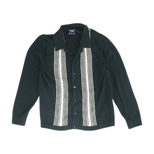 Black Solid Cardigan Sweater