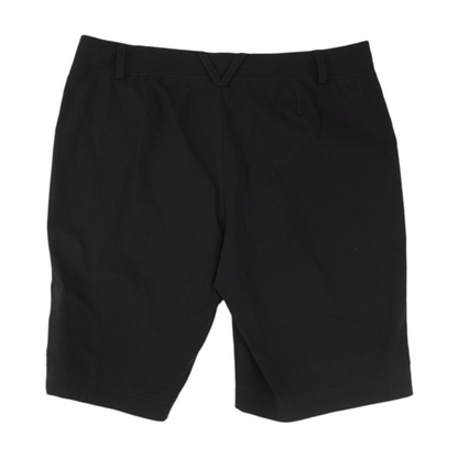 Black Solid Chino Shorts