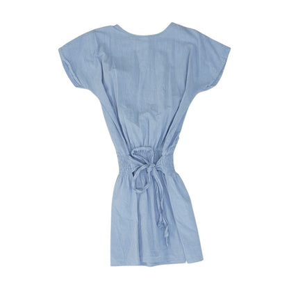 Blue Solid Dress