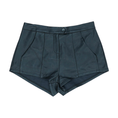 Black Solid Chino Shorts